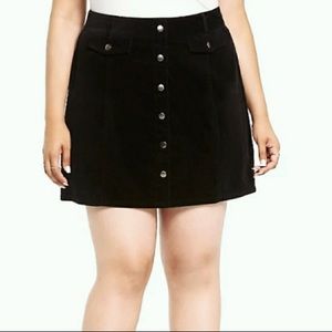 Torrid Corduroy A-Line Mini Skirt